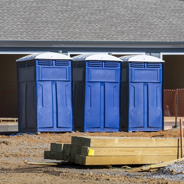 how often are the portable toilets cleaned and serviced during a rental period in Kimberly WV